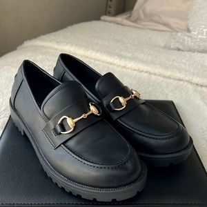 Black loafer